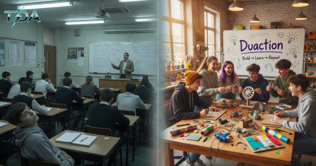 How Duaction Compares to Traditional Learning