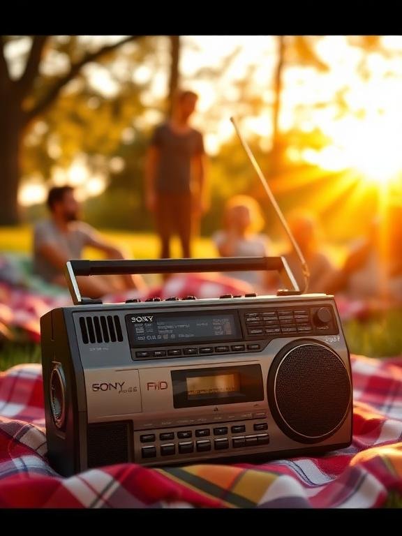 4. Sony CFD‑S70 Boombox — Best for Home & Family