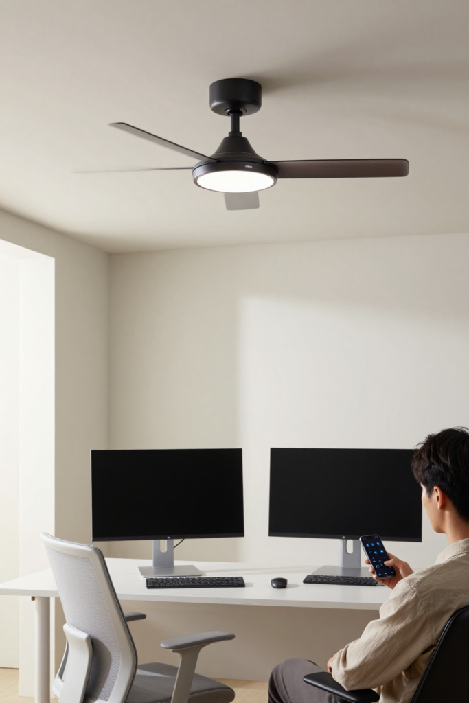 3. DREO 44-Inch Low Profile Smart Ceiling Fan — Best Value Smart Features