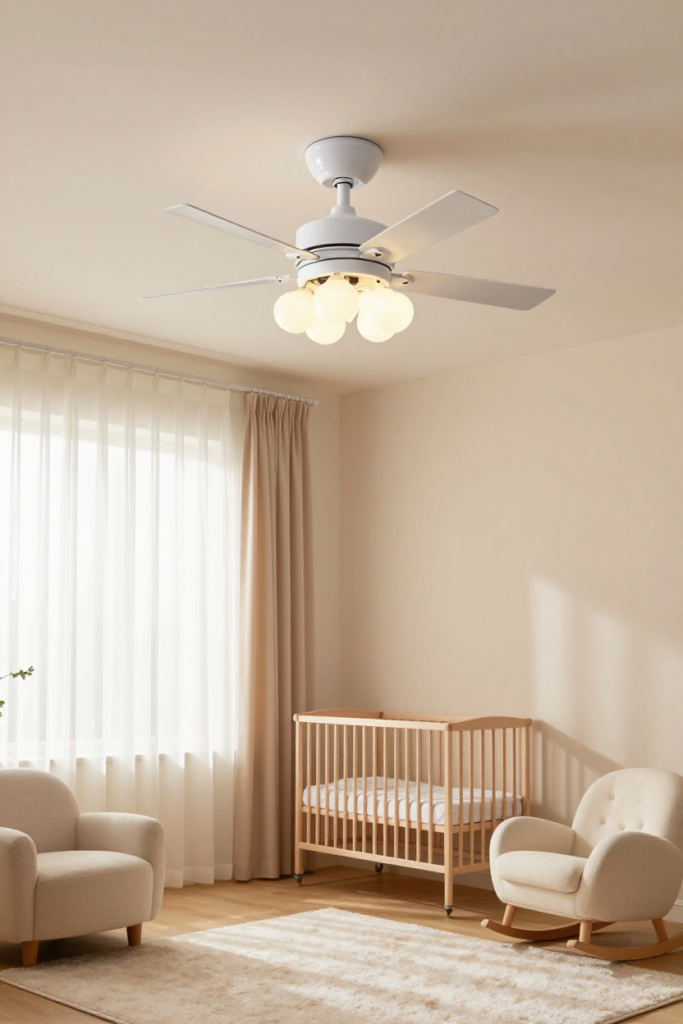 4. ZMISHIBO 19.7-Inch Low Profile Fandelier — Best for Small Rooms