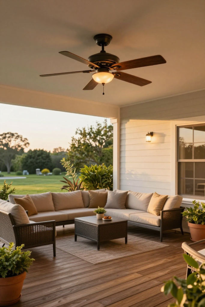 5. Hunter Cassius Indoor/Outdoor Ceiling Fan — Best for Outdoor Spaces